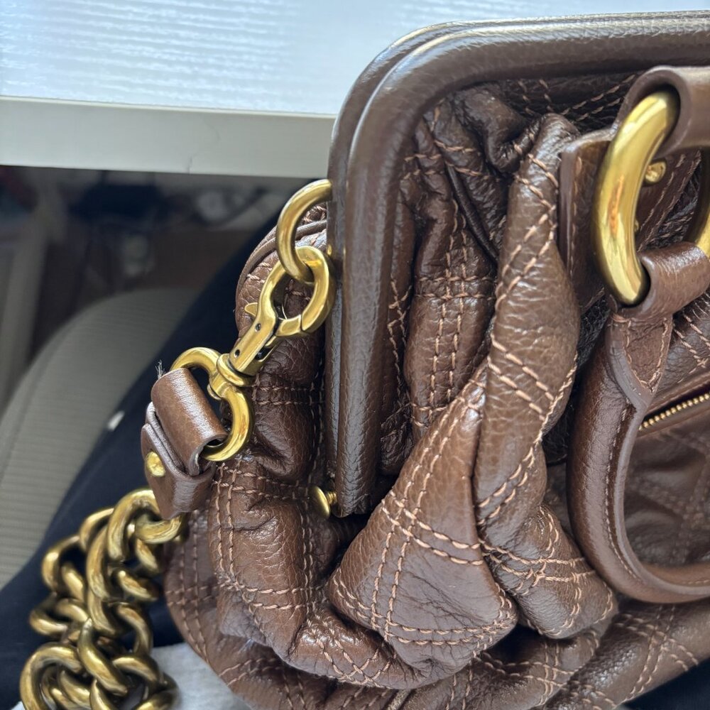 Y2K Marc Jacobs Original Fall 2005 Stam Bag in Chocolate Brown - Picture 12 of 16
